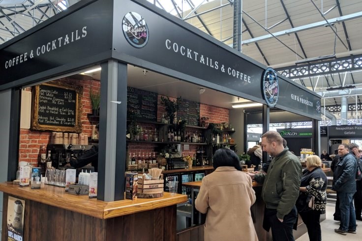 Drinks bar at the Wool Market
